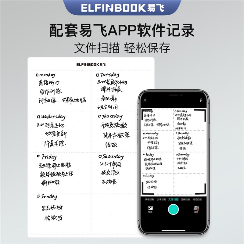 易飞草稿神器软白板分区数学草稿本小白板写字板小学生可擦草稿纸