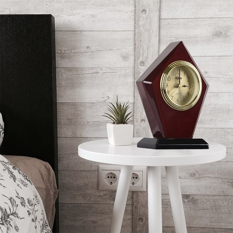 实木座钟欧式桌面创意摆件床头实木静音闹钟居家装饰木头钟表,家居饰品,座钟,淘宝优惠券,粉丝福利购,淘宝优惠卷