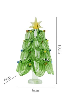 淄博琉璃纯手工艺品挂丝圣诞树桌面摆件家居玄关氛围感装饰品礼物