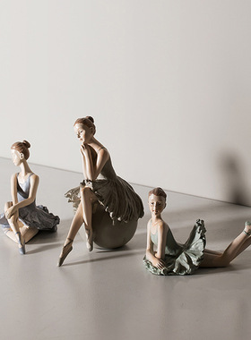 芭蕾女孩人物家居钢琴装饰摆件创意生日礼物跳舞天使客厅房间摆设