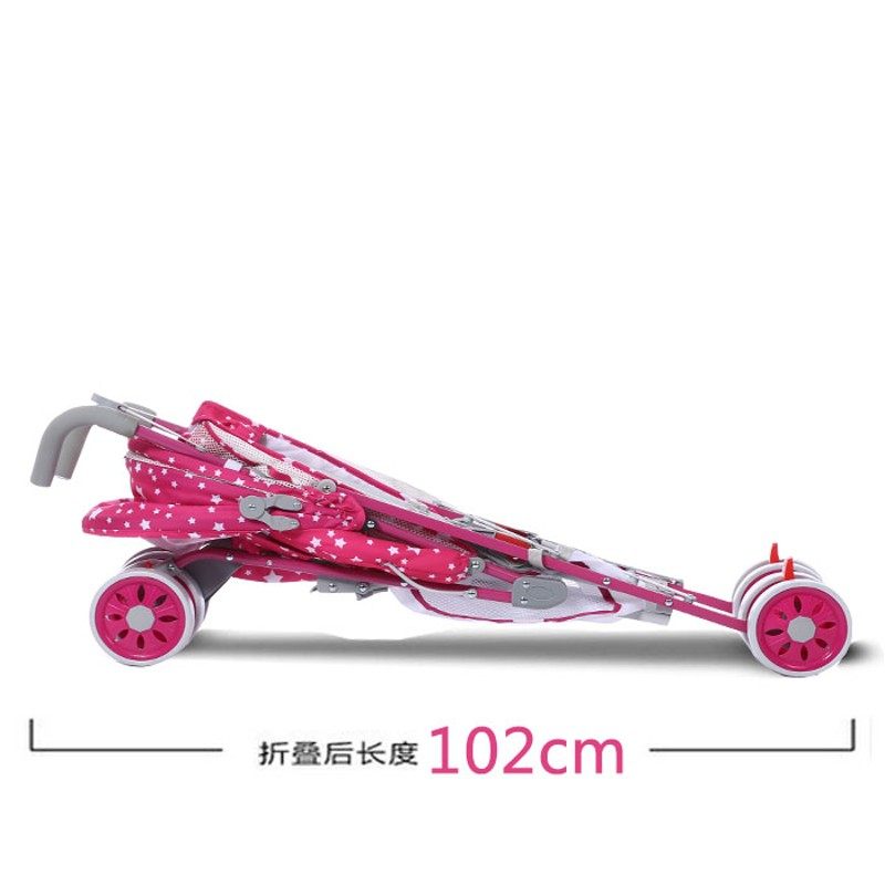 夏季新款超轻便携婴儿推车可坐躺折叠避震透气宝宝手推伞车1-3岁