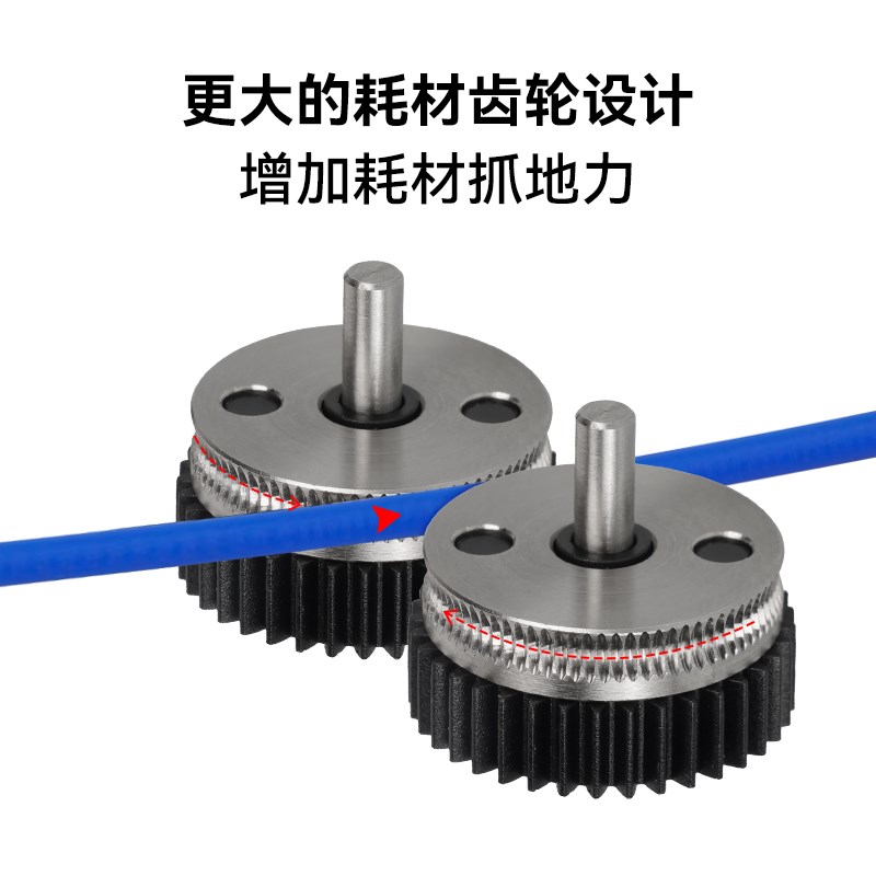 3d打印机配件HGX-extruder尼龙挤出机硬化钢高品质齿轮组升级一体