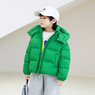 亲子装 新款 儿童羽绒服90绒外套23951 加厚2024冬季 男童羽绒服短款