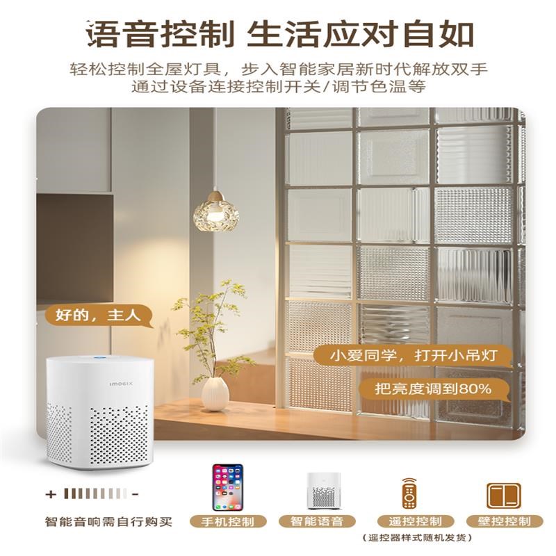 湖光原木小吊灯玄关柜玻璃装饰氛围卧室床头吊线灯护眼垂线高级感