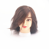 头模真发长发18寸美发烫染剪发新品 发型师用沙龙学校用全人发