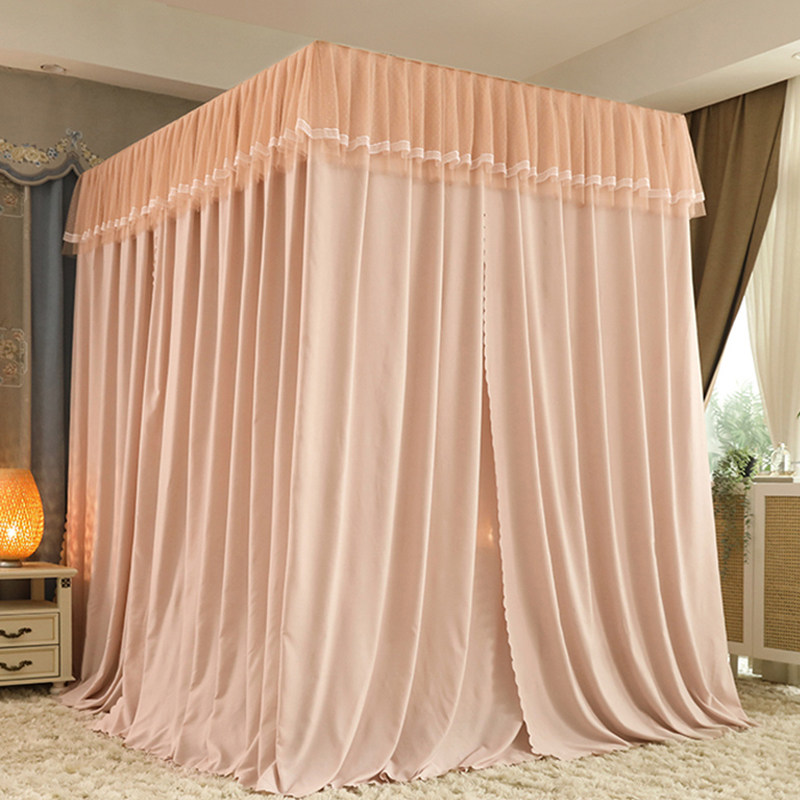 A类新款遮光防尘蚊帐全底三开门双层儿童防摔宝宝防掉床家用坐床,床上用品,蚊帐,淘宝优惠券,粉丝福利购,淘宝优惠卷