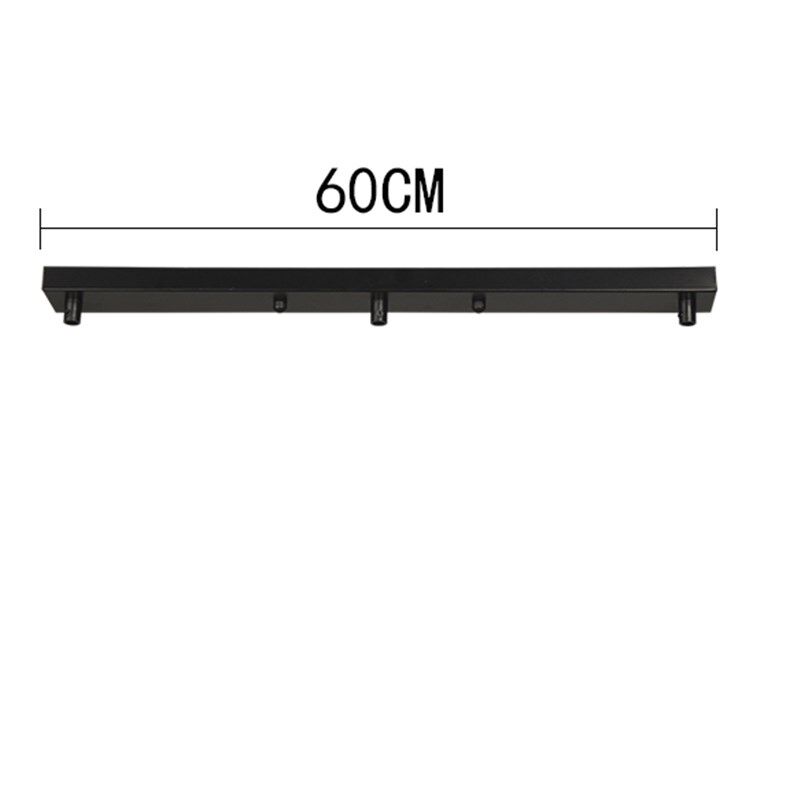 三头餐吊灯底座吊灯底盘配件长盘圆盘吸顶盘单头三头黑色白色铁艺