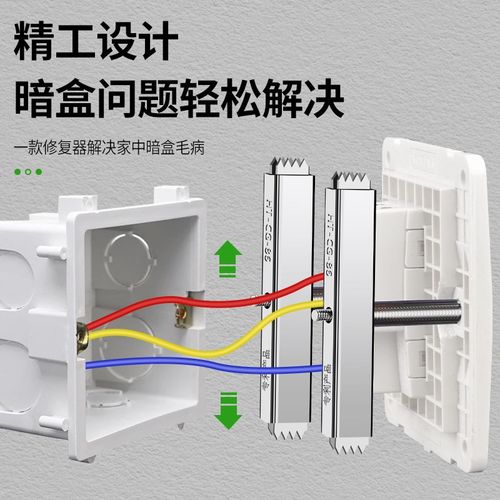 保联86型底盒暗盒修复器通用接线盒修补器开关插座盒线固定神器