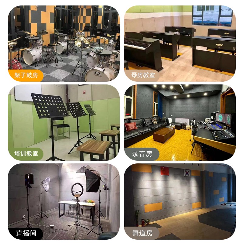 隔音板吸音板墙体自粘室内琴鼓房隔音板隔音门ktv消音装修材料