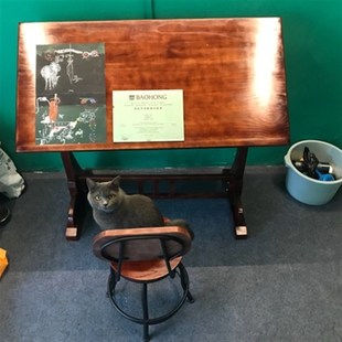 美术绘画桌设计工作台实木画板设计师书桌绘图桌子制图桌画架画案