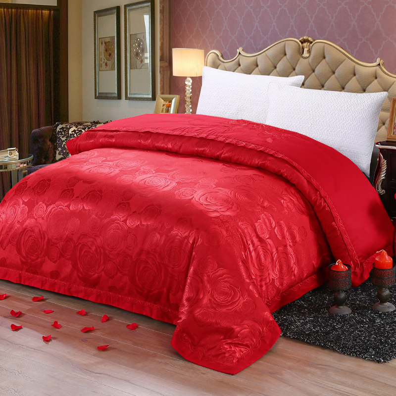 欧式贡缎提花被套床上四件套纯棉1.5m/1.8m/2.0m床品全棉双人床单