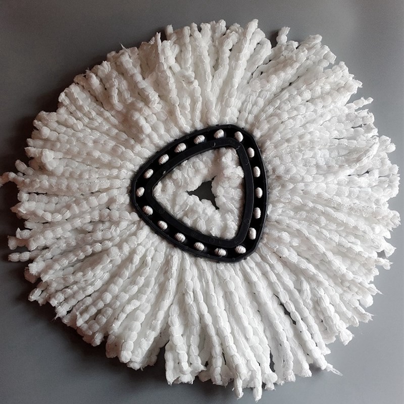 适配微力达旋转拖把替换头三角形墩布头吸水拖把头拖布头配件包邮