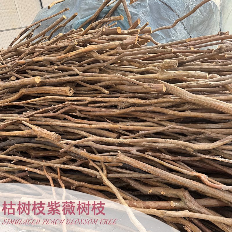 干树枝北欧风干支枯树枝紫薇花枝家居玄关口客厅酒店大堂商铺装饰