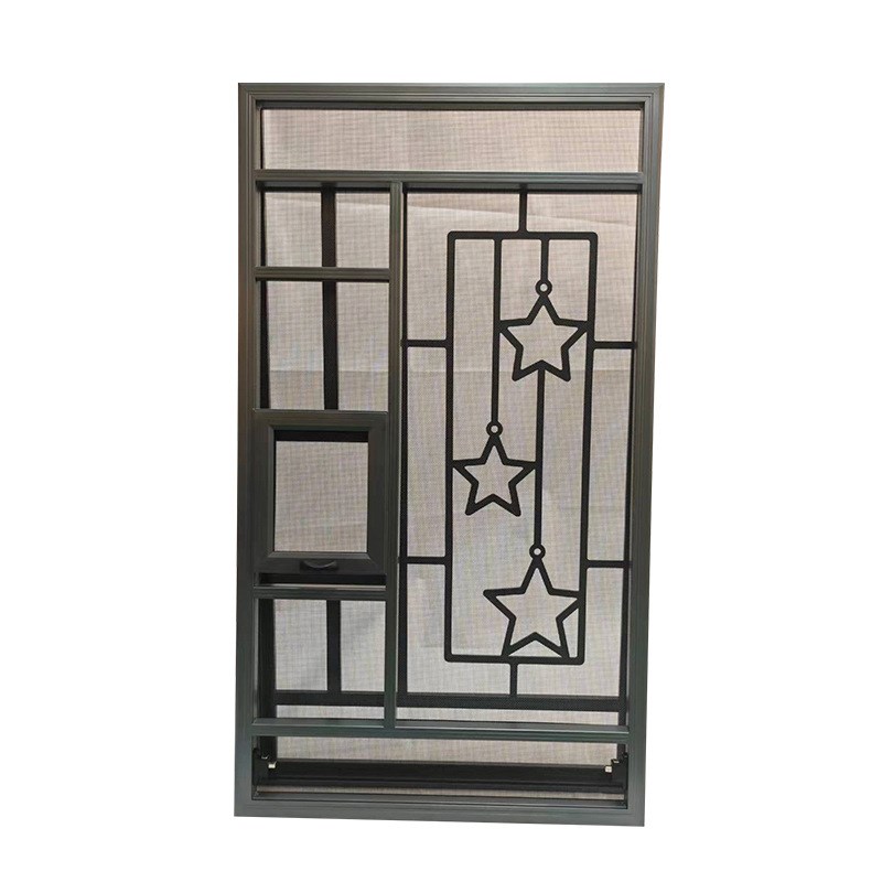 易拆洗防护防蚊纱窗自装网儿童防护栏可拆洗防蚊铝合金纱窗定 制