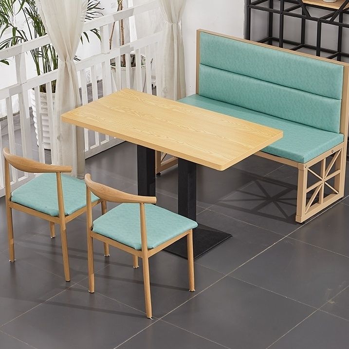 工业风沙发铁椅子咖啡厅奶茶店靠墙卡座沙发题餐厅饭店桌椅