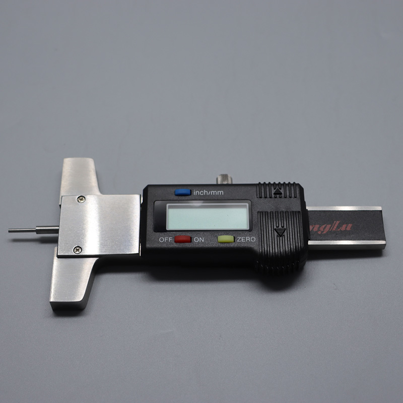 广陆轮胎花纹深度卡尺便携式电子数显0-0mm测量胎纹深度机械卡尺