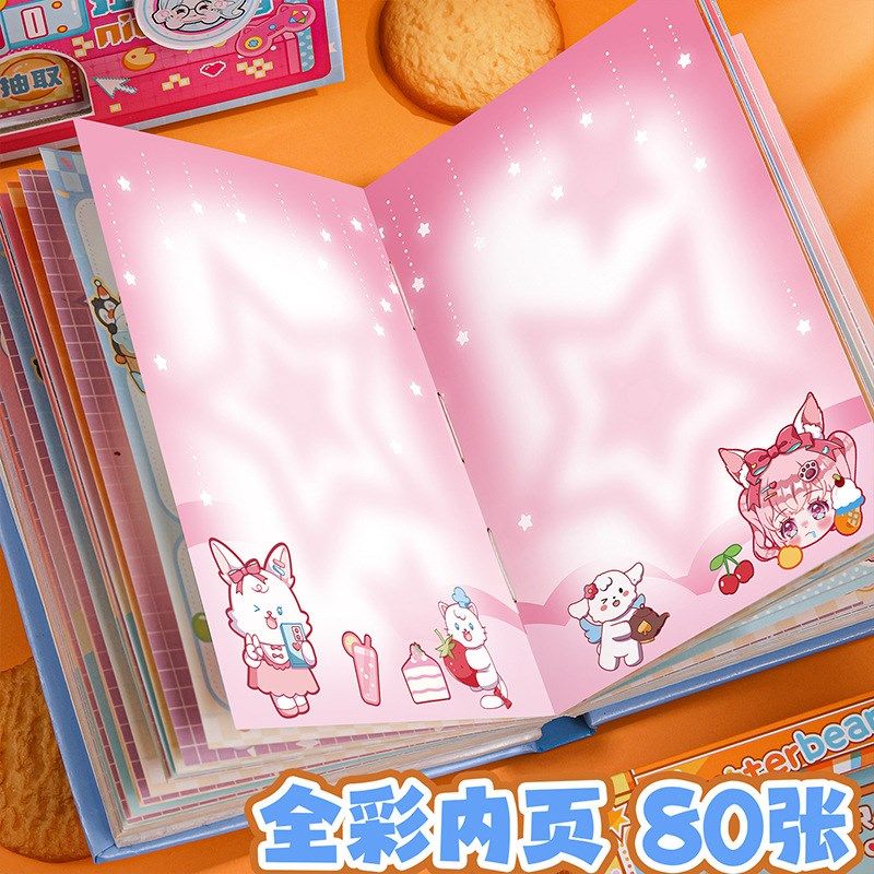 折耳妹妹扭蛋机关本学生减压笔记本子爱记事本卡通口袋本日记本,文具电教/文化用品/商务用品,贴纸/立体贴纸,淘宝优惠券,粉丝福利购,淘宝优惠卷