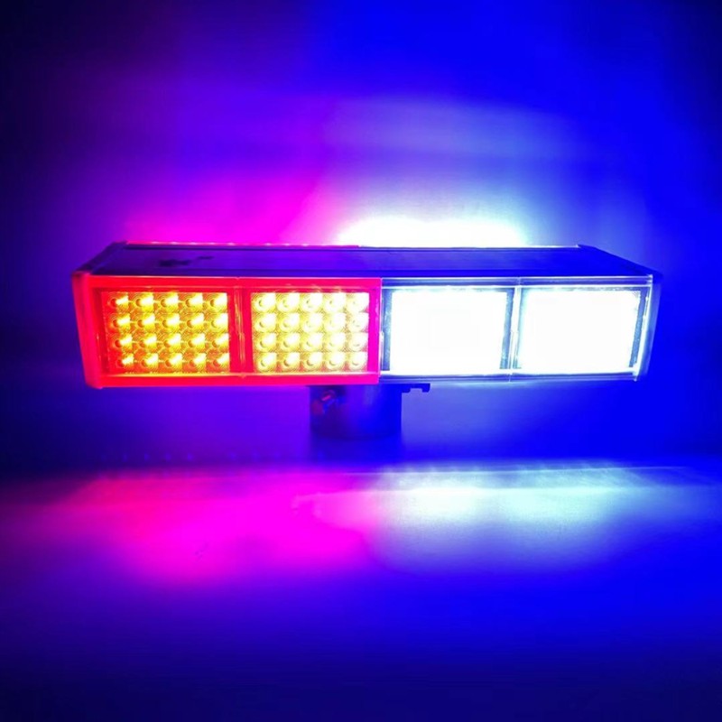 太阳能爆闪灯挂壁式红蓝闪光灯警示安全门卫电线杆接电闪爆灯挂墙