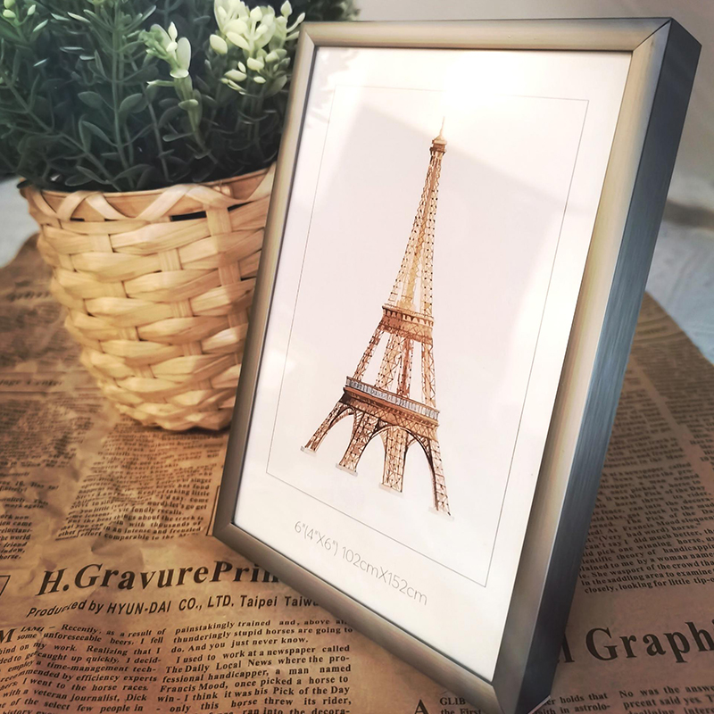 欧式立体金属相框摆台 证件框寸7寸8寸10寸支架照片相架画框