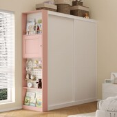 现代推拉门卧室儿童移门衣橱定制小户型转角柜子