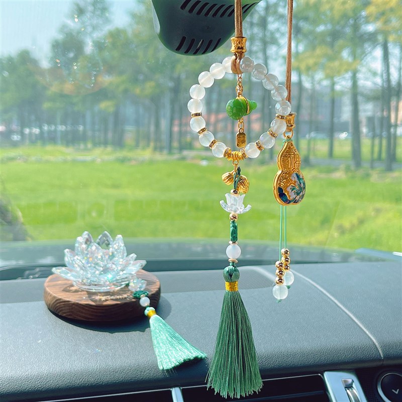 福和禄】国风葫芦汽车挂件流苏车载后视镜挂饰平安车用吊坠饰品