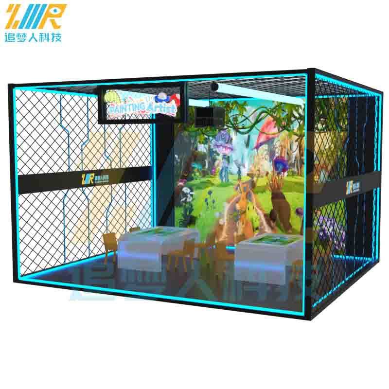 5d全息投影游乐儿童体感互动科技神笔涂鸦画画桌游设备厂家