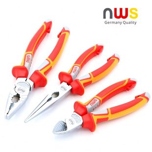 NWS钢丝钳老虎钳尖嘴钳斜口钳电工斜嘴进口品质多功能强省力钳子