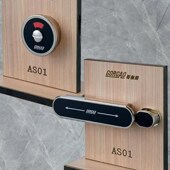 精密公共五金黑色无插销门指示锁