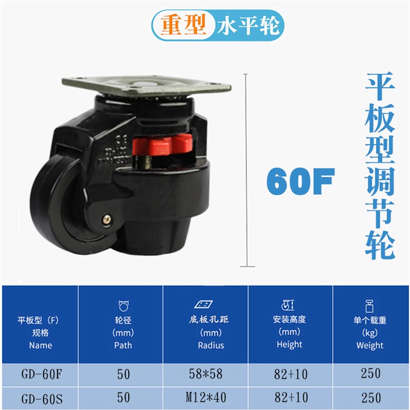黑色福马轮0FFF100F白色0支撑水平福马脚轮万向轮