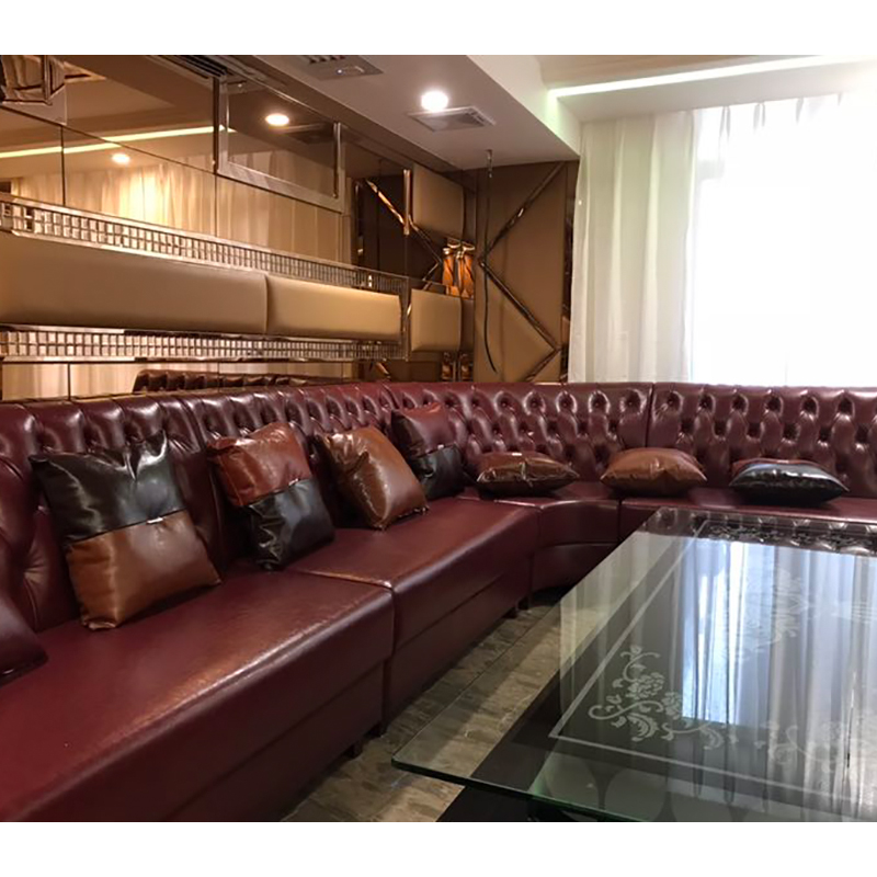 kt沙发包厢民宿会所酒吧吧网咖UL型转角卡座茶几