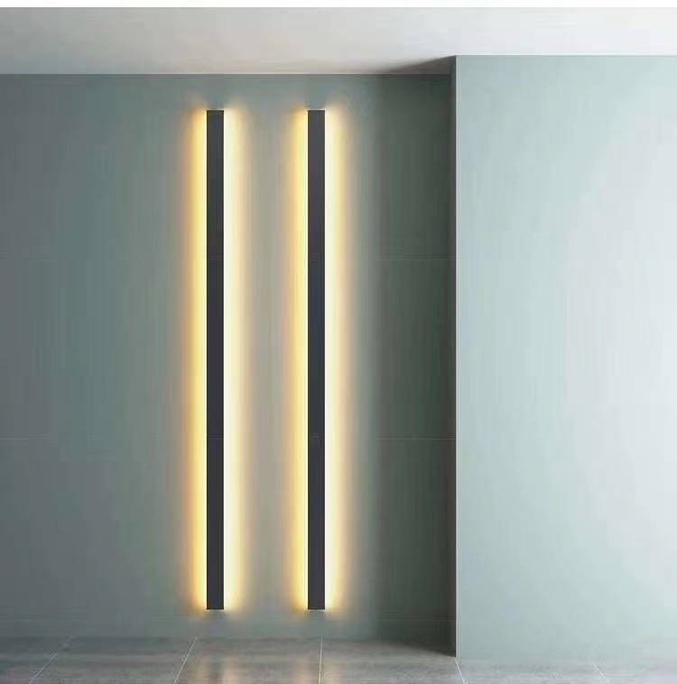极简电视背景墙酒店壁灯现代客厅天过道长条线型灯背景灯床头灯