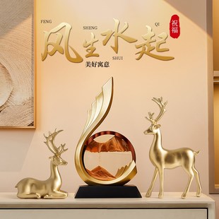 高级感轻奢高档现代简约风玄关装 客厅电视柜台面摆件2024新款 饰品