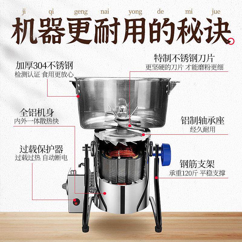 小型粉碎五机中药磨谷粉机商用打JP-FSJ粉机家用研磨粮机杂破碎机