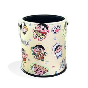 KT车载皮革垃圾桶汽车收纳车内用品雨伞防水桶卡通多功能置物桶