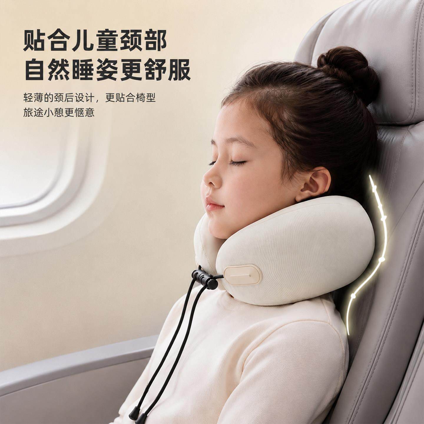 儿童u型枕飞机护颈枕旅MXC23111行携便宝坐车脖枕子枕头护颈常备u