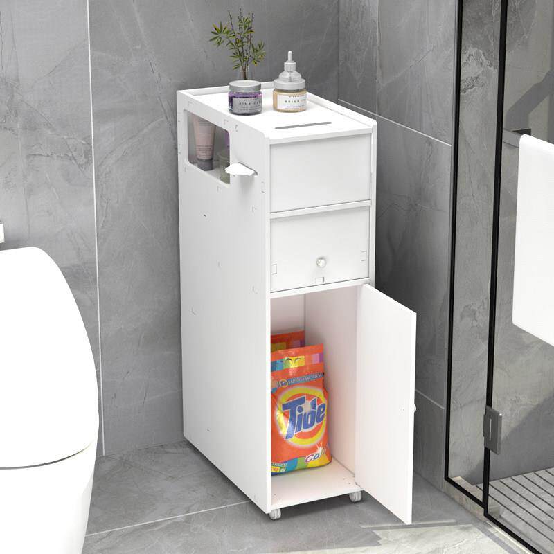 定制化妆室马桶边柜边柜浴室防水夹缝柜收纳柜厕所缝隙窄缝置物架