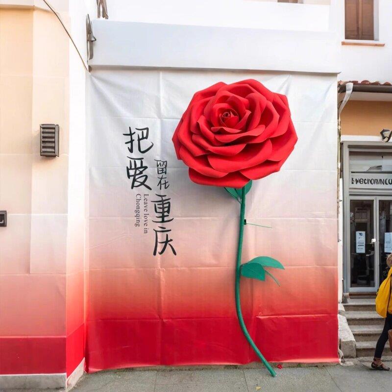 巨型体玫瑰A花520活V动室外GXR防水E美陈求婚布置彷真立橱窗商场