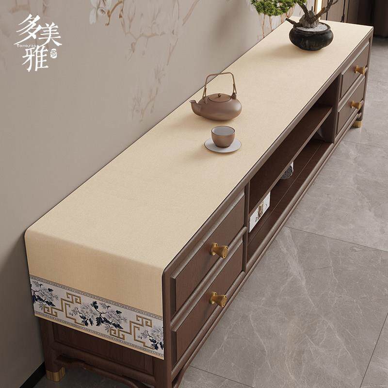 中式禅意桌茶形布防2025\/6\水棉麻几布长方餐桌布茶席茶道茶桌茶