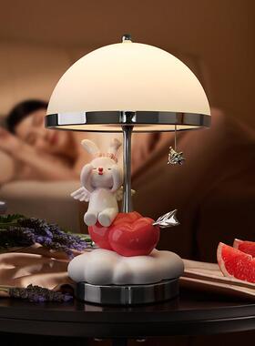 贝汉美新婚台灯摆件订婚卧室床头灯氛围感装饰品乔迁新居结婚礼物