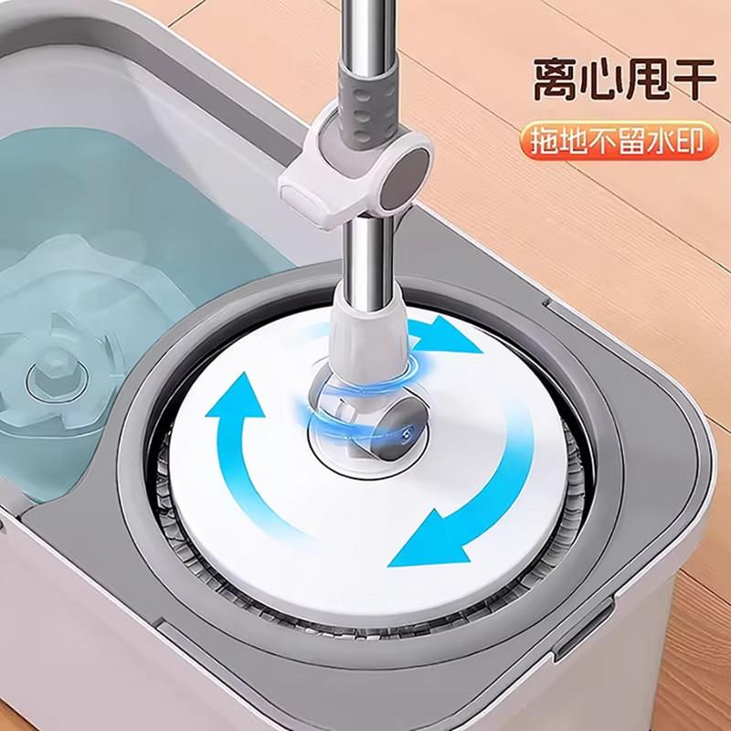 旋转拖把家用布一净拖拖布免桶2026新款通用手洗甩干净墩脱水手动