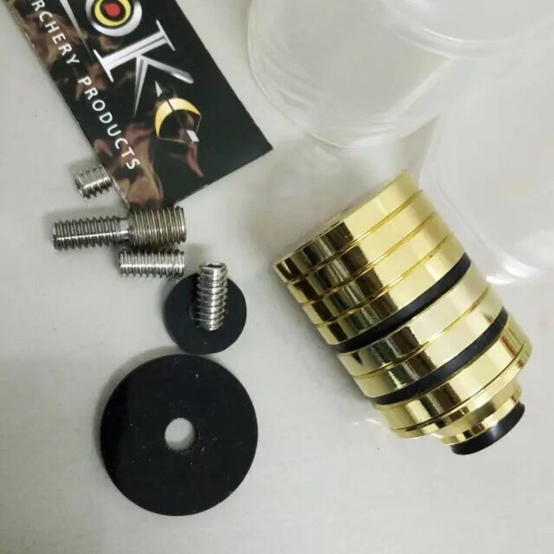 弓21配重 多尼克配重 不锈钢配重  减震杆黄铜配重 带螺钉胶垫