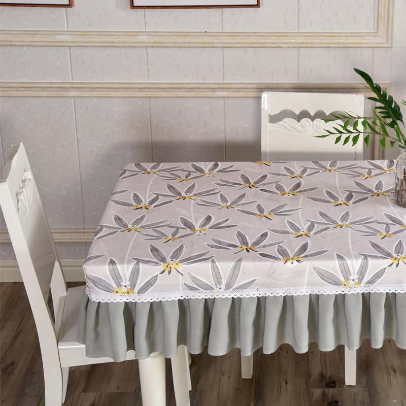 田园桌罩桌布布艺长方形棉麻小新家用方形餐桌布桌裙布带边,居家布艺,桌布,淘宝优惠券,粉丝福利购,淘宝优惠卷