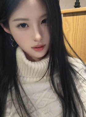 秋冬加厚白色高领毛衣女韩系修身高级感可内搭外穿慵懒风针织上衣