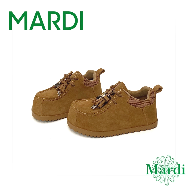 MARDI/玛尔帝勃肯鞋厚底平底时尚百搭舒适包头简约休闲软底一脚蹬