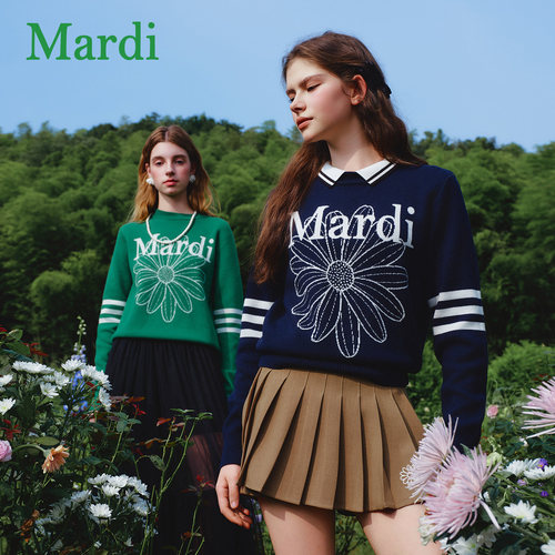 MARDI小雏菊毛衣女新款