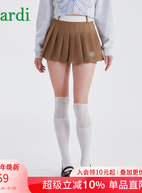 MARDI女装小雏菊印花半身裙气质时尚百搭2025秋季新款短款百褶裙