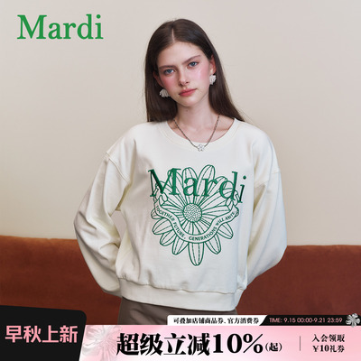 MARDI小雏菊印花长袖卫衣