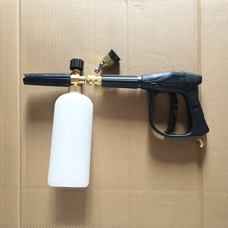商用家用黑猫清洗机洗车机水枪带泡沫壶高压水枪洗车泡沫喷抢喷壶