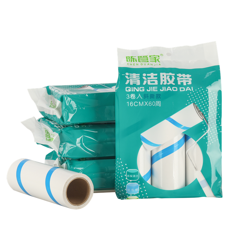 粘毛器滚筒滚子粘毛纸卷粘滚替换芯滚刷粘毛器可撕式撕纸粘毛滚筒