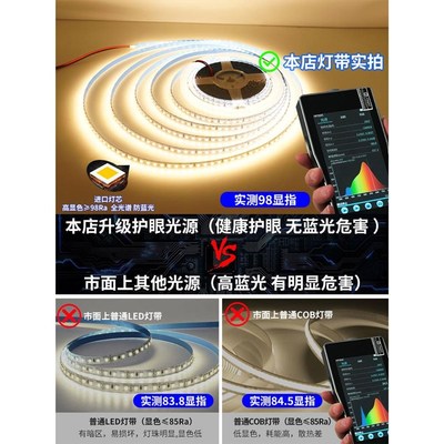免吊顶双眼皮线形灯客厅天花明装发光顶角线灯一体线型灯槽线条灯